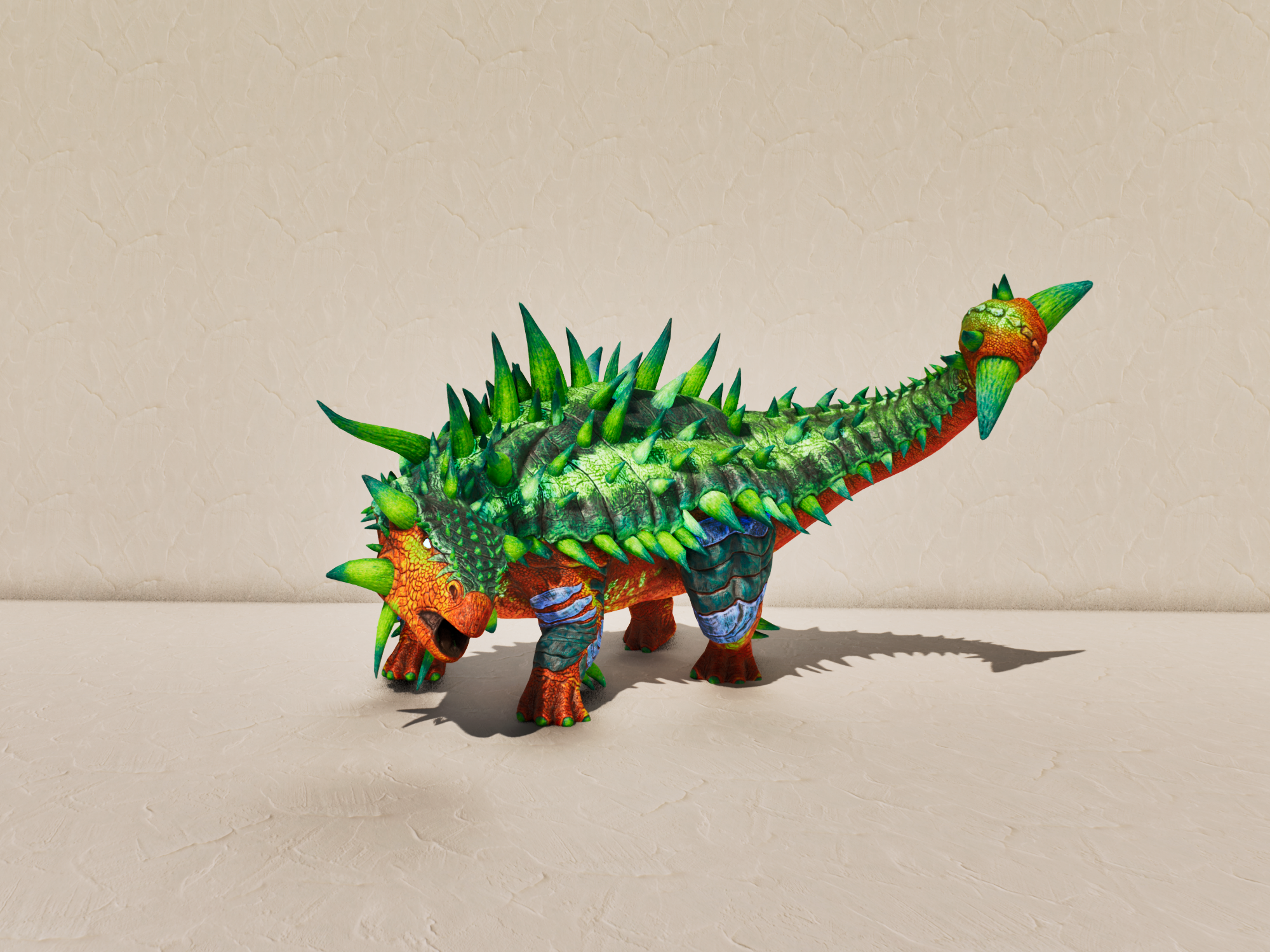 S-Ankylosaurus — Teal