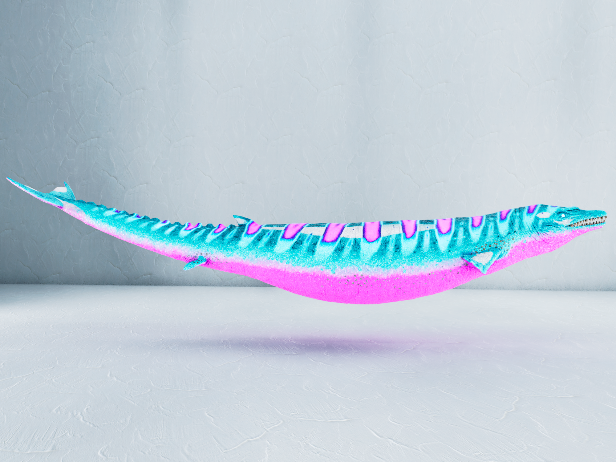S-Basilosaurus — Cyan/Pink