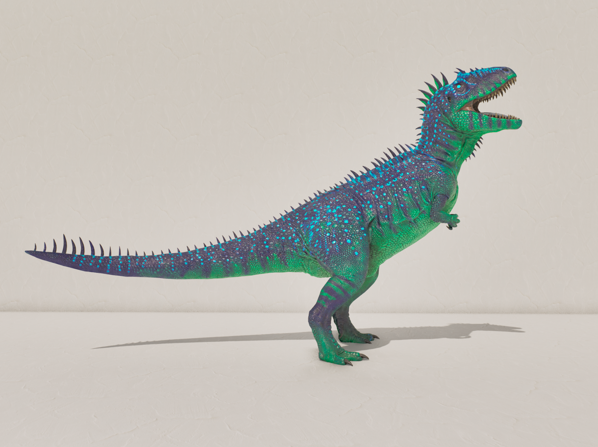 S-Carcharodontosaurus — Navy/Green Carcha