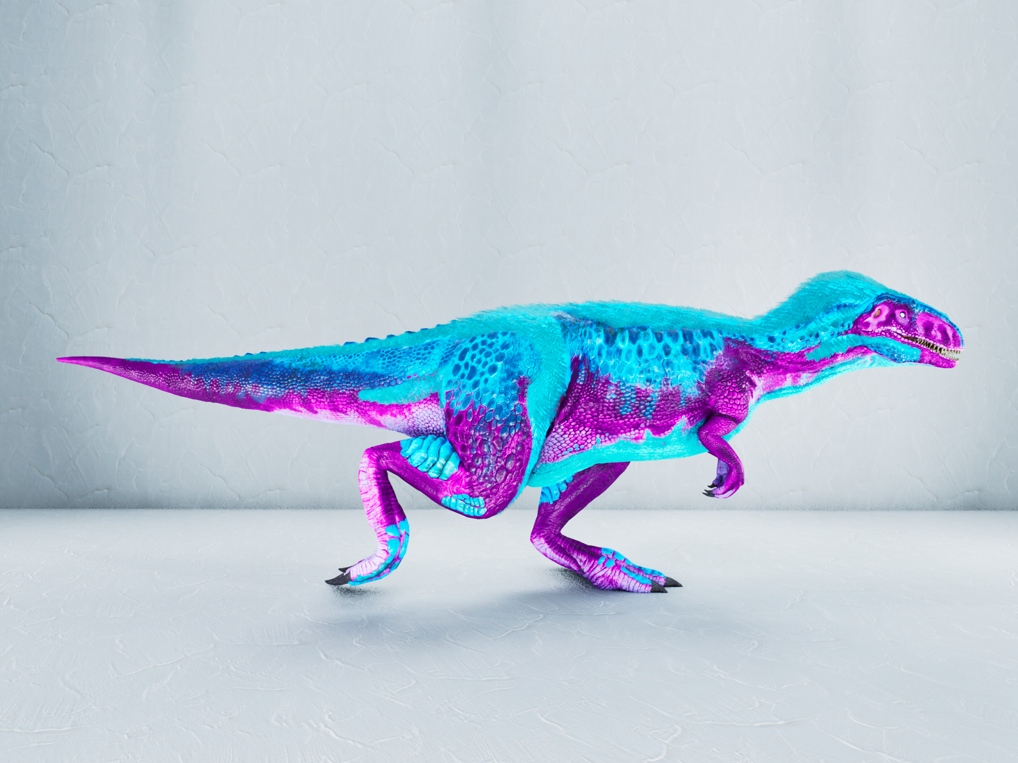 S-Megalosaurus — Cyan/Pink