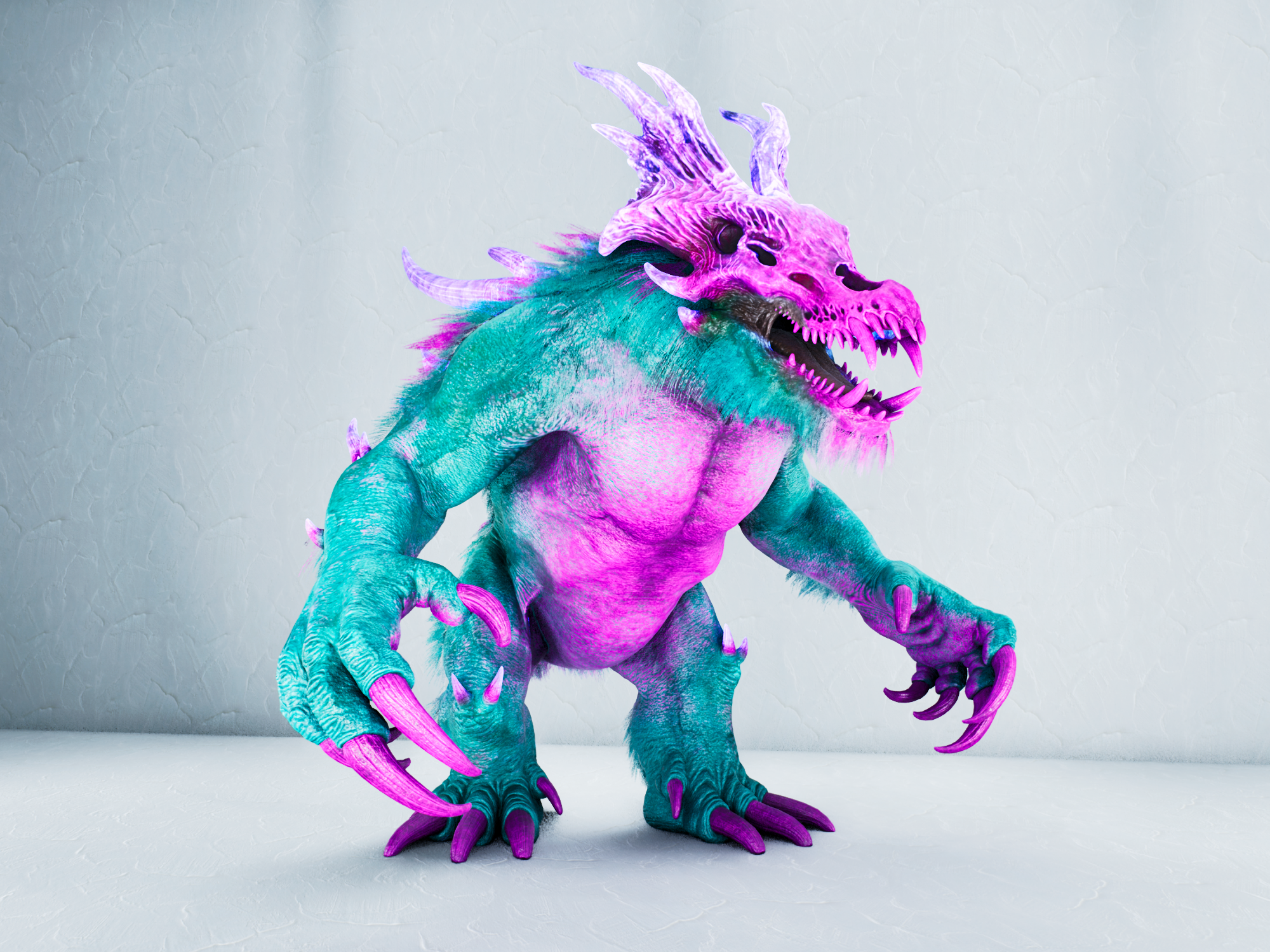 S-Ossidon — Cyan/Pink