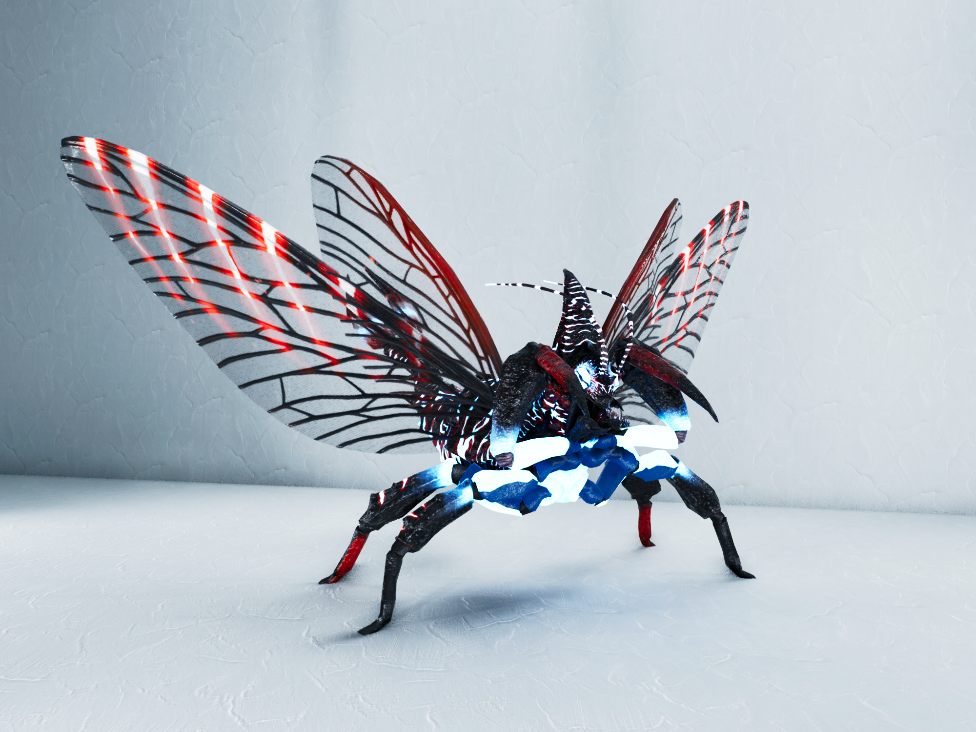 S-Rhyniognatha — Black/Red/White