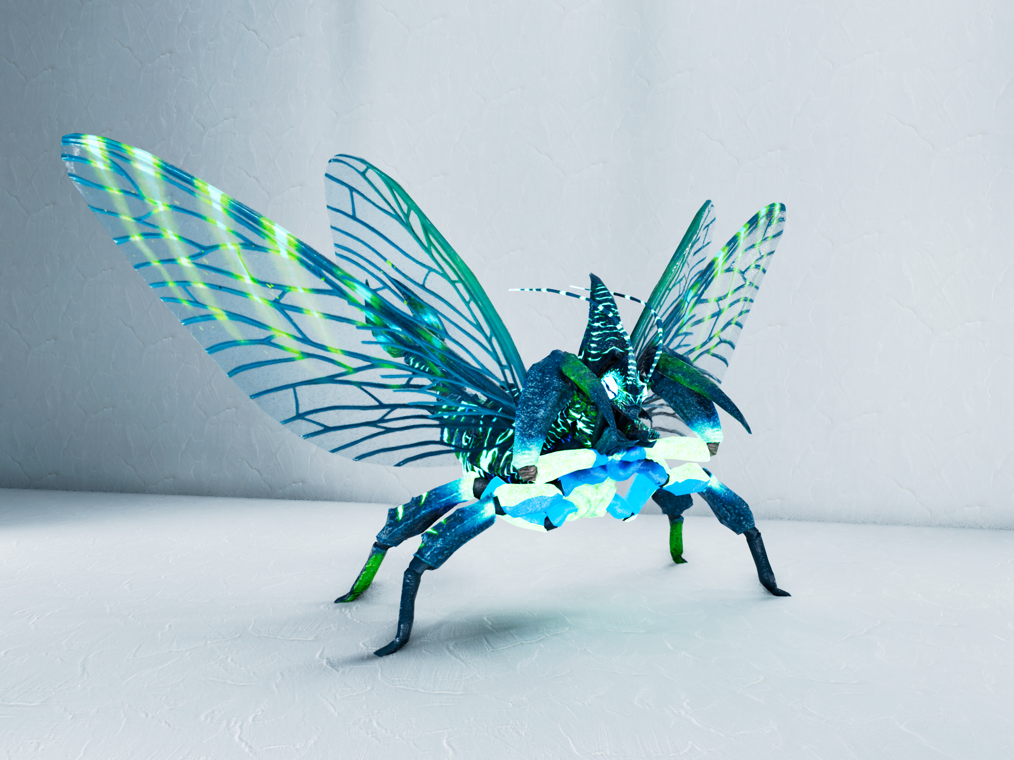 S-Rhyniognatha — Teal/Lime