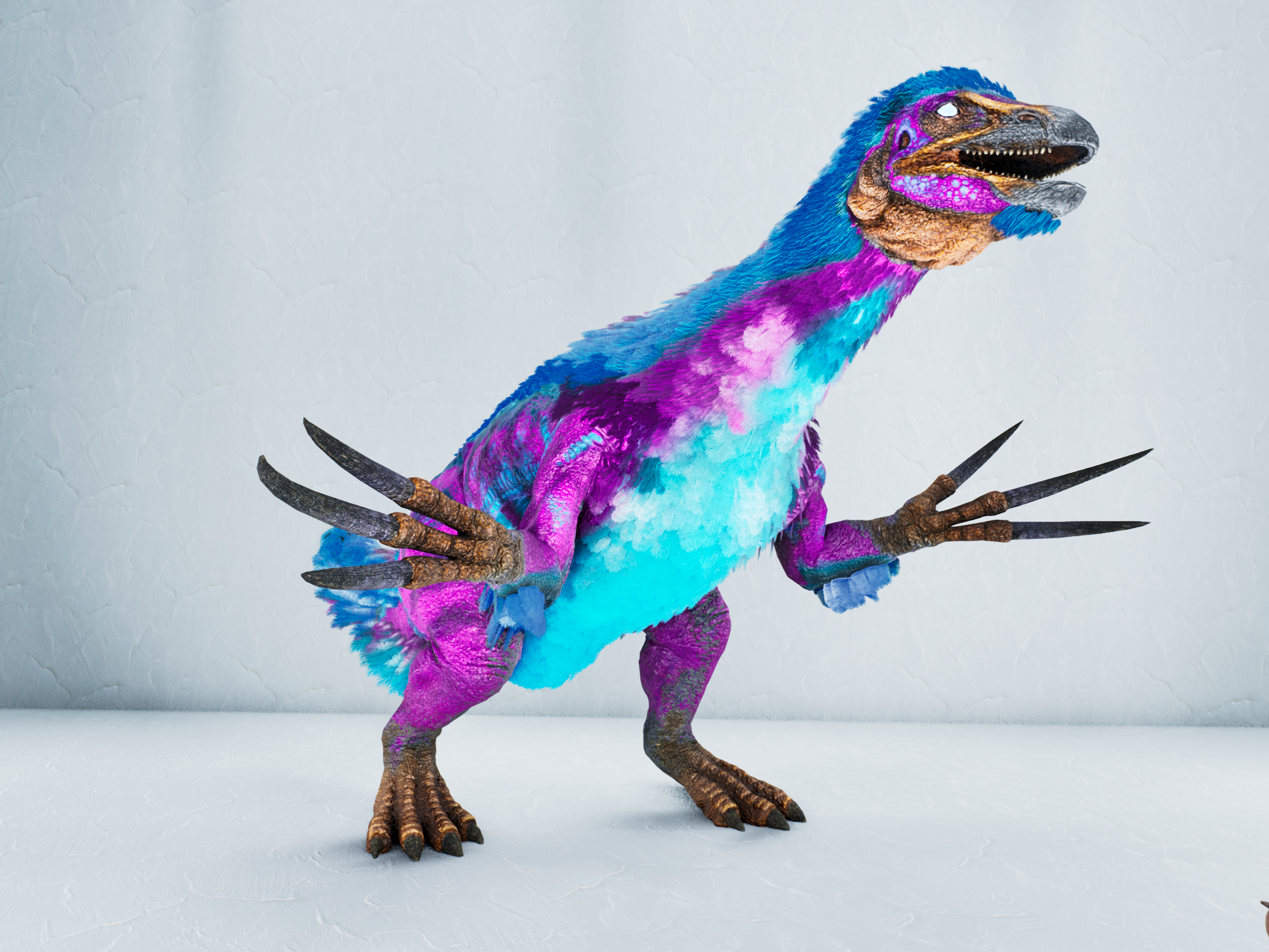 S-Therizinosaurus — Pink/Cyan